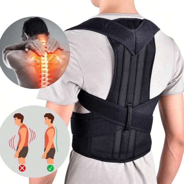 Adjustable Posture Support Back Brace – Shoulder & Waist Support Belt