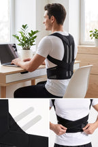 Adjustable Posture Support Back Brace – Shoulder & Waist Support Belt