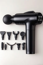 Rechargeable Massage Gun with LCD Display – 30 Speed Levels & 4 Massage Heads