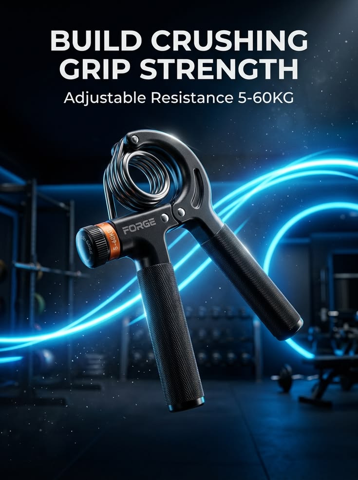 Adjustable Hand Grip Strengthener 5 60KG Hand, Wrist & Forearm Trainer