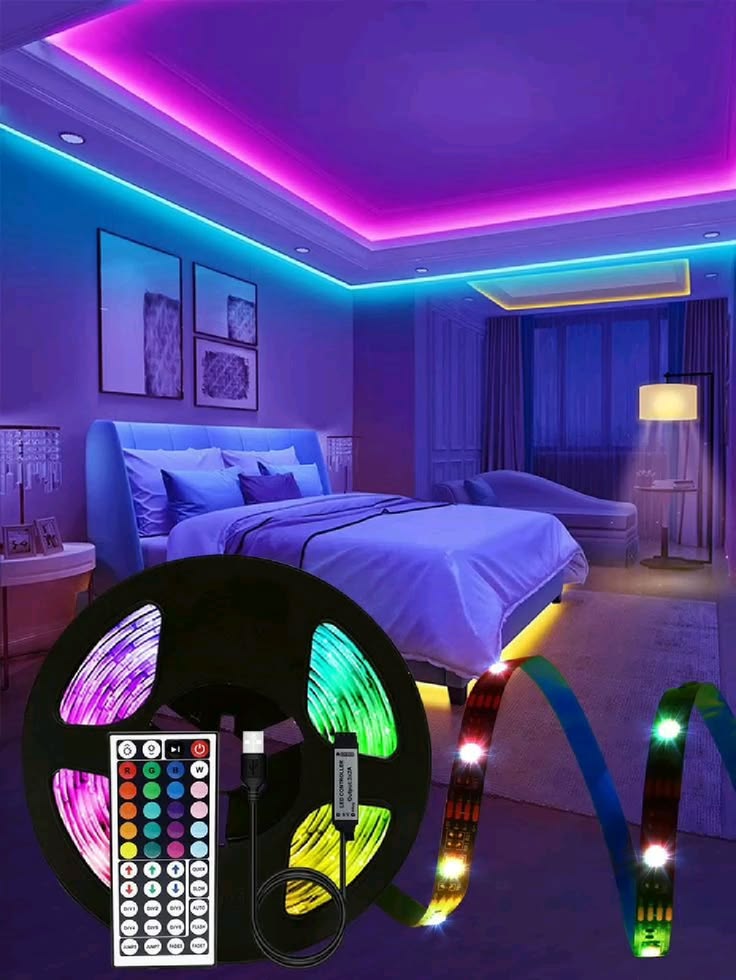 RGB Neon LED Strip Light with App & Remote Control – USB Powered