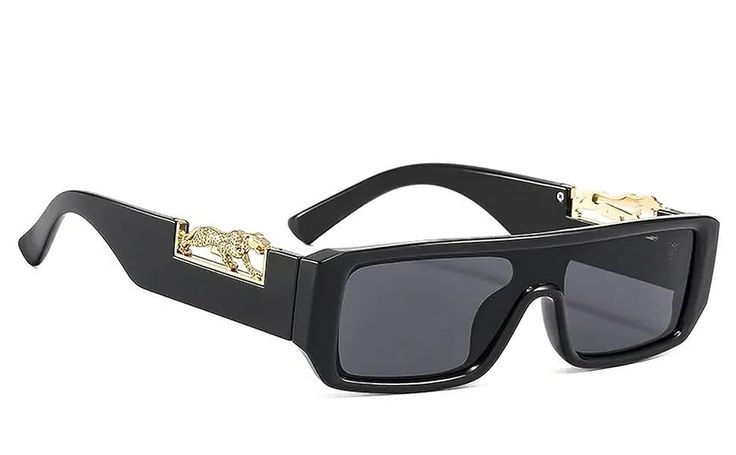 Premium Black Rectangular Fashion Sunglasses
