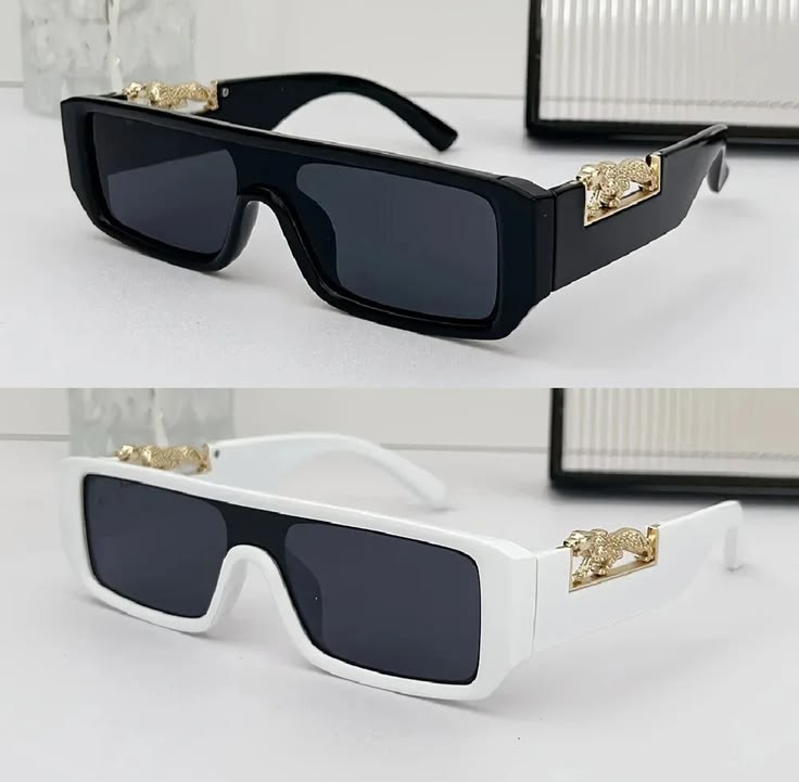 Premium Black Rectangular Fashion Sunglasses