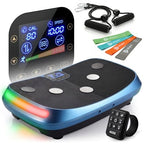 Vibration Exercise Plate with Resistance Bands – Home Fitness Machine