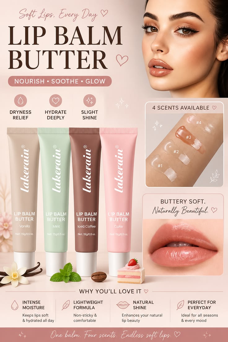 LimeLife Lip Butter Balm  Hydrating & Nourishing Glossy Lip Balm