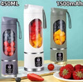 Portable USB Rechargeable Blender Bottle – Personal Smoothie & Juice Maker with Digital Display (420ml)