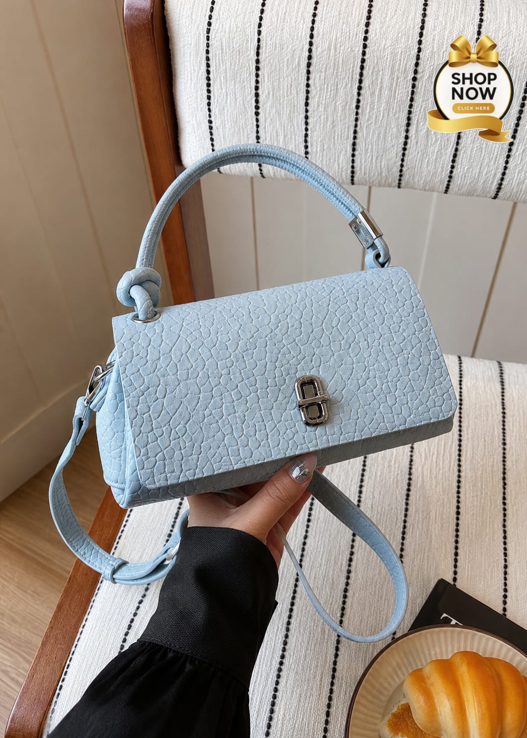 Women's Luxury Mini Top Handle Shoulder Bag | Premium Crossbody Handbag for Everyday & Party Wear