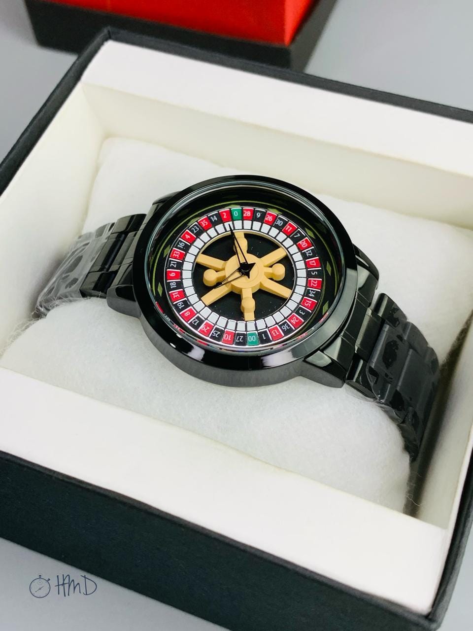 Luxury Roulette Wheel Men's Quartz Watch | Stainless Steel Fashion Wrist Watch