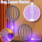 Rechargeable Electric Mosquito Swatter Racket with USB Charging | 3-Layer Safety Mesh | Portable Mosquito Killer Ba