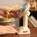 Rechargeable Portable Desktop Fan with Digital Display | USB Charging | 3 Speed Mini Table Fan