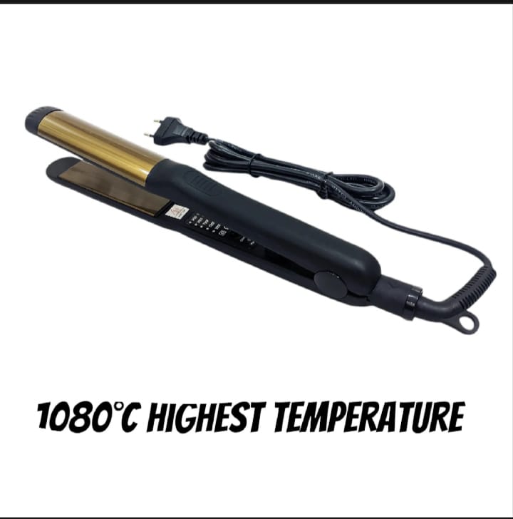Salon Magics Professional Hair Straightener – 1080°C High Heat Ceramic Hair Styling Iron with 1-Year Warranty