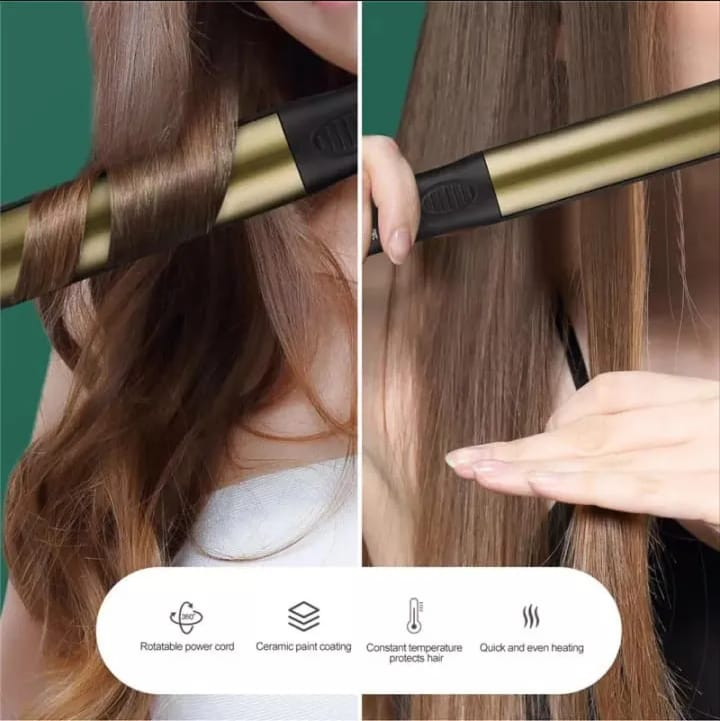 Salon Magics Professional Hair Straightener – 1080°C High Heat Ceramic Hair Styling Iron with 1-Year Warranty