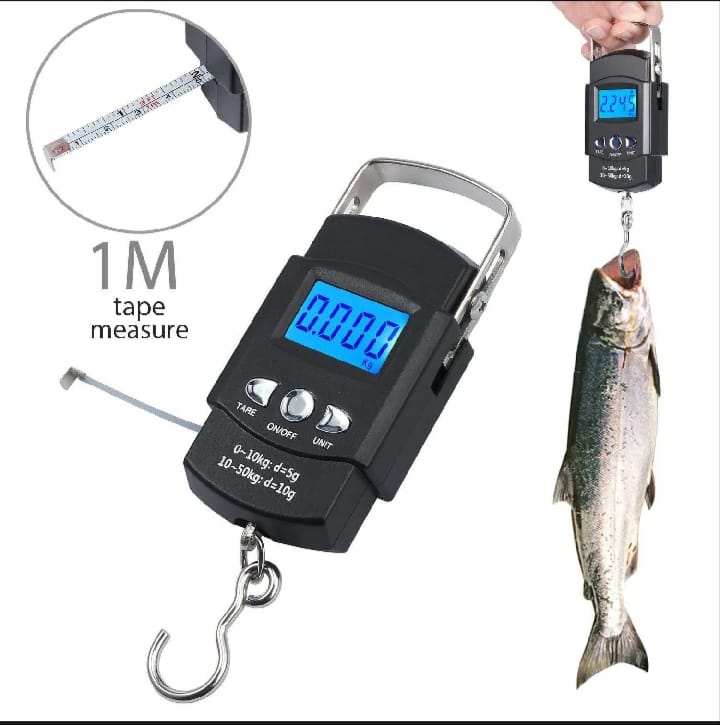 Portable Digital Hanging Luggage Scale 50kg LCD Travel Weight Scale with Hook