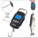 Portable Digital Hanging Luggage Scale 50kg LCD Travel Weight Scale with Hook