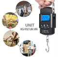 Portable Digital Hanging Luggage Scale 50kg LCD Travel Weight Scale with Hook