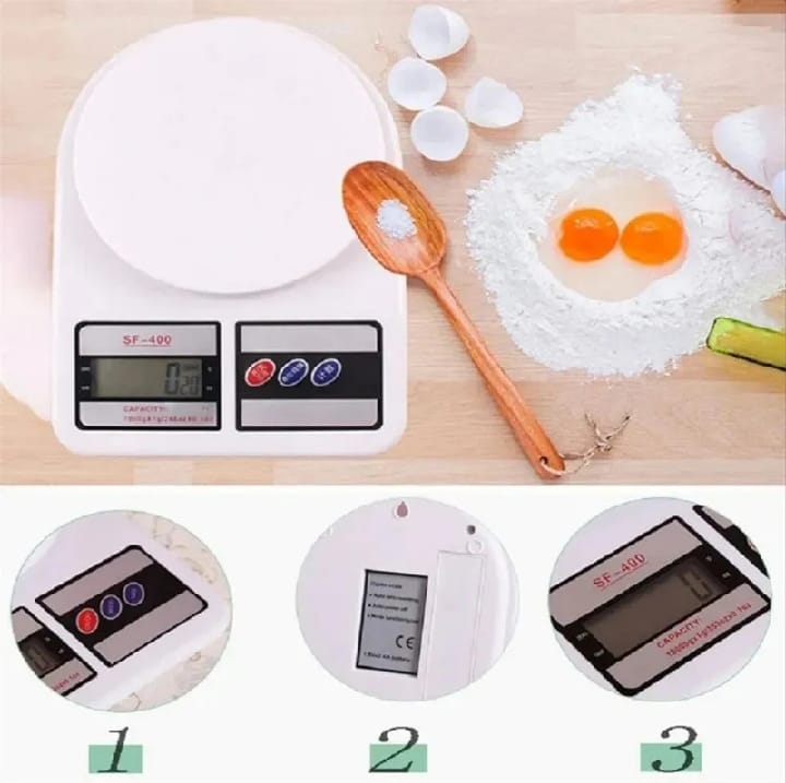 SF-400 Digital Kitchen Food Scale | 10kg Electronic LCD Weighing Scale | High Precision