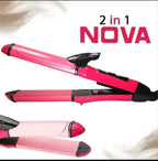 Nova 2-in-1 Hair Straightener & Curler | Ceramic Hair Styling Tool | Fast Heating