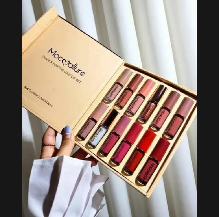 Mocallure 12-Piece Matte Liquid Lipstick Gift Set | Long Lasting Waterproof Lip Gloss Collection
