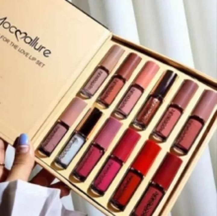 Mocallure 12-Piece Matte Liquid Lipstick Gift Set | Long Lasting Waterproof Lip Gloss Collection