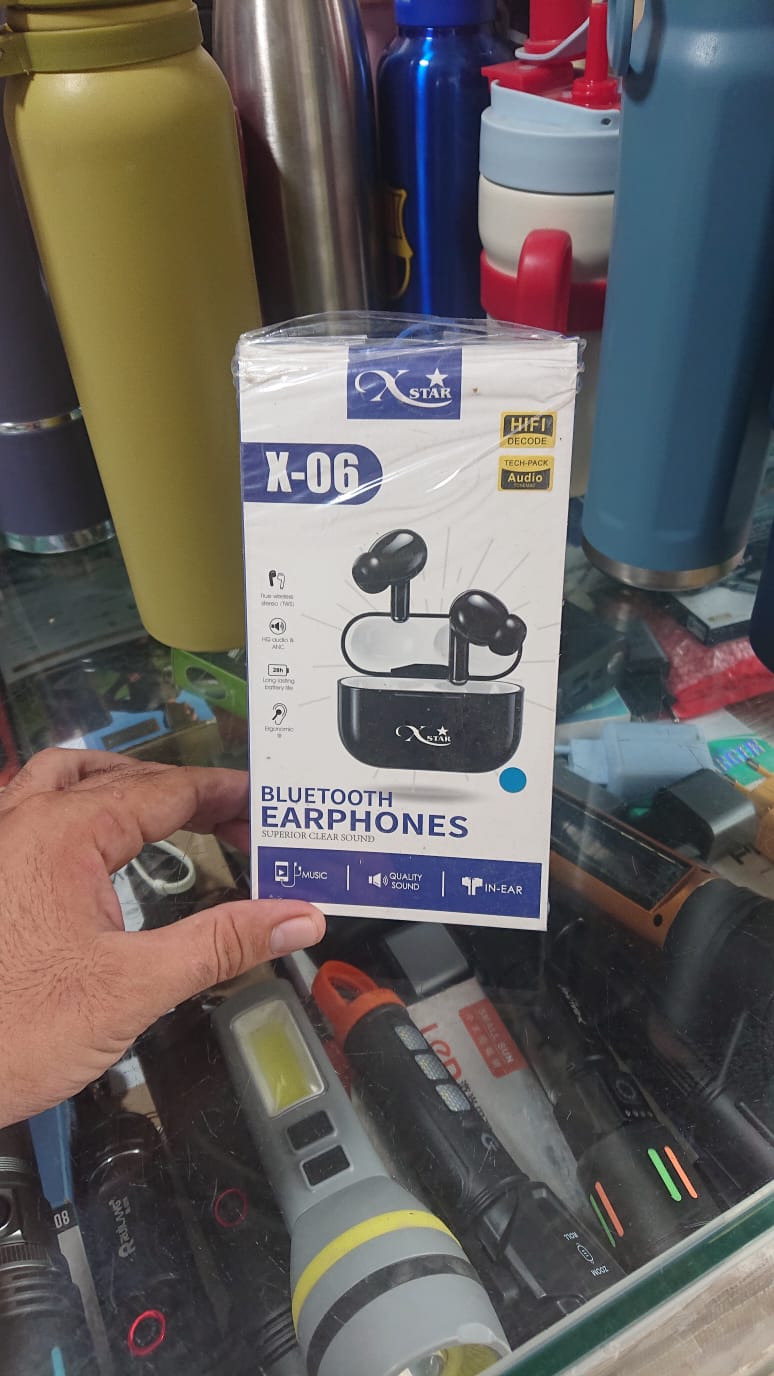 X STAR X 06 True Wireless Bluetooth Earbuds  TWS Earphones with Charging Case