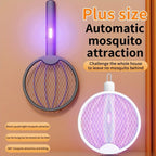 Rechargeable Electric Mosquito Swatter Racket with USB Charging | 3-Layer Safety Mesh | Portable Mosquito Killer Ba
