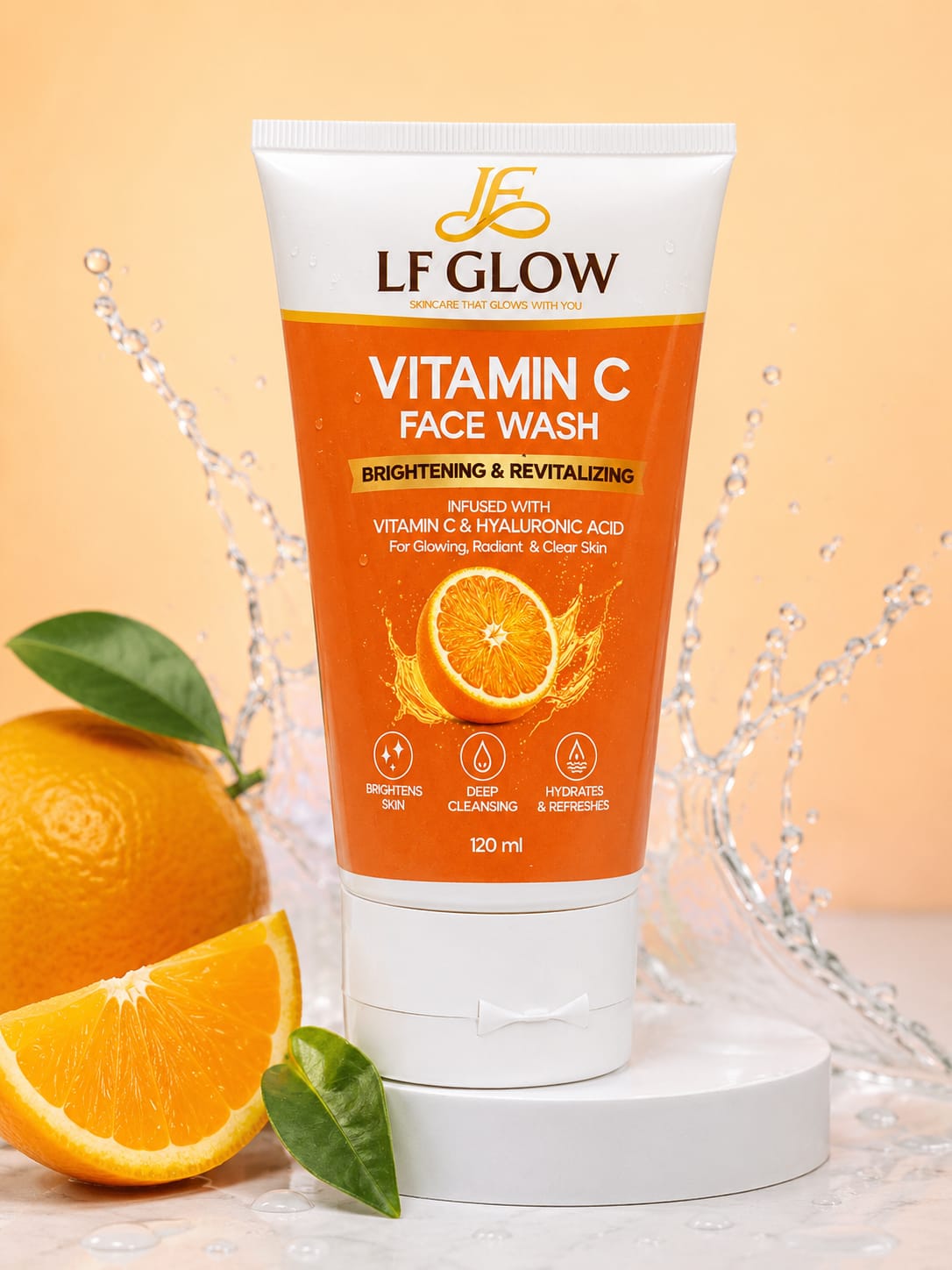 LF Glow Vitamin C Face Wash – Brightening & Revitalizing   120ml
